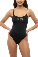 Black Logo Swimwear 1