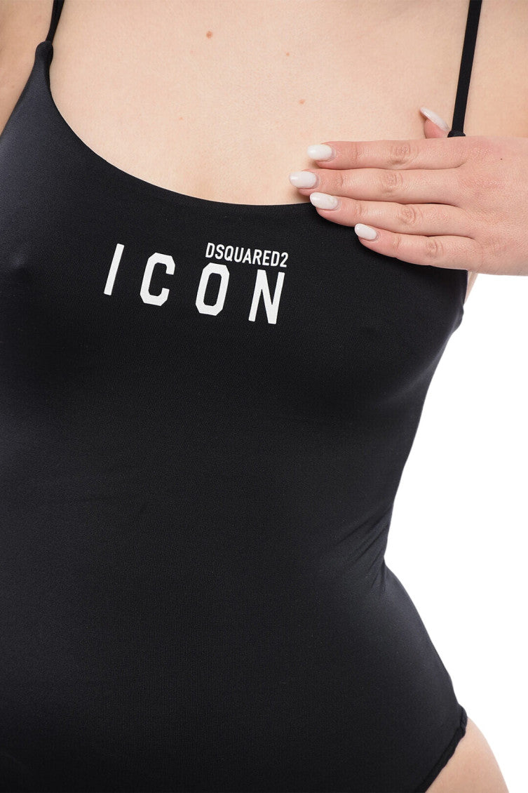 Black Logo Swimwear 3