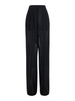 Black Regular Pleated Pants 1
