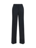 Black Straight Pleated Pant 1