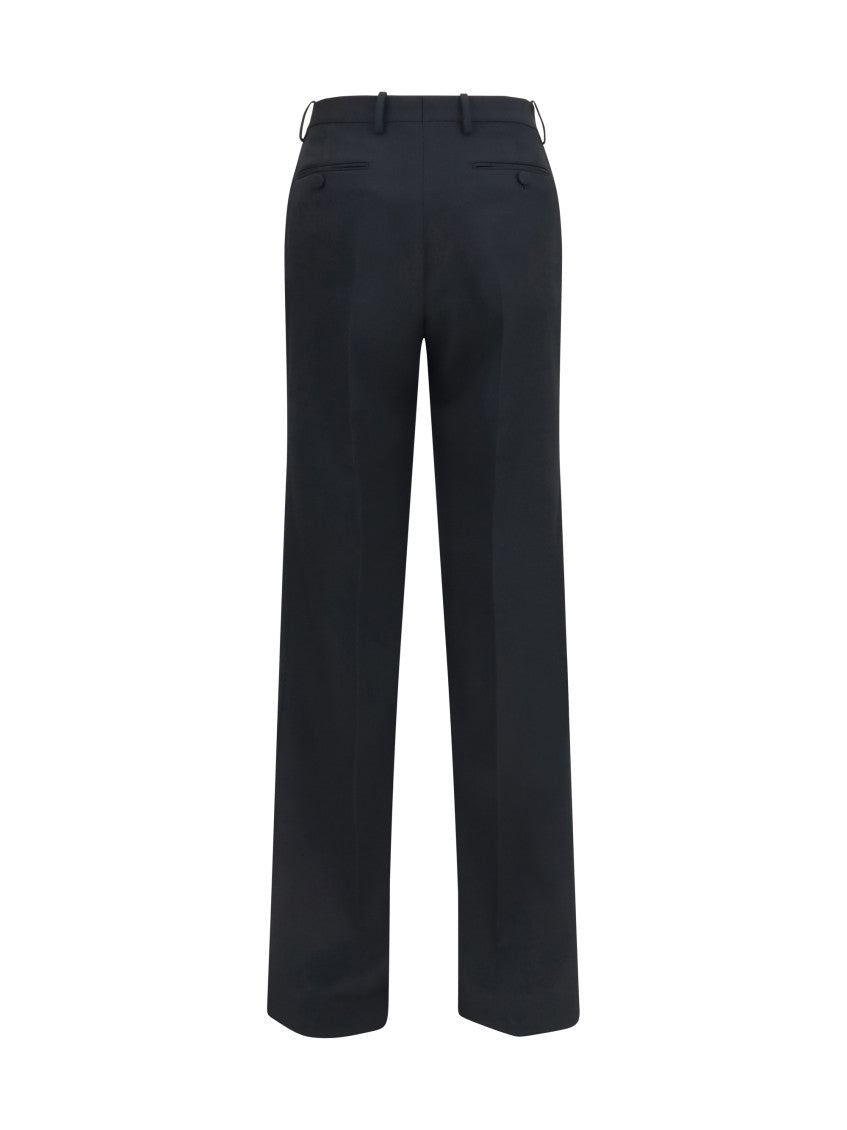 Black Straight Pleated Pant 2