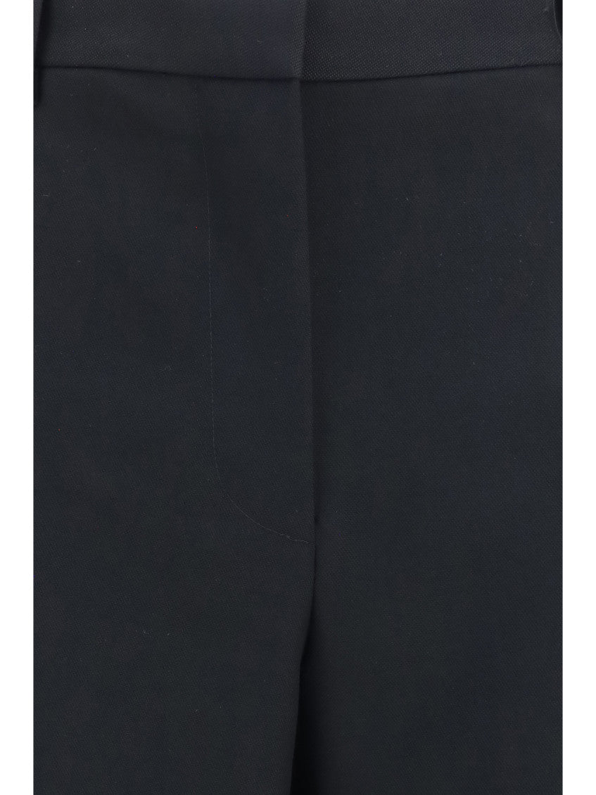 Black Straight Pleated Pant 3