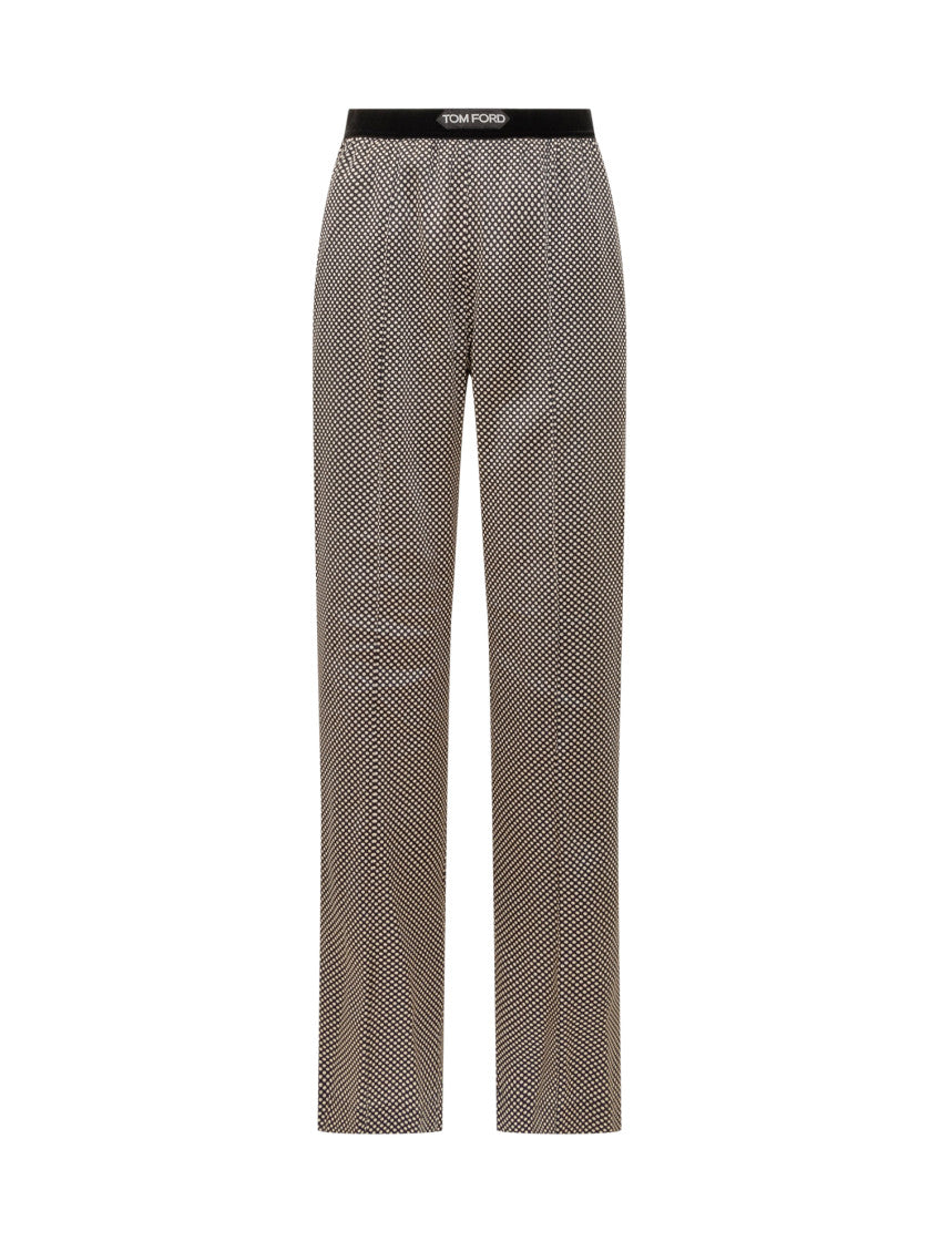 BlackWhite Straight Elasticated Pants 1