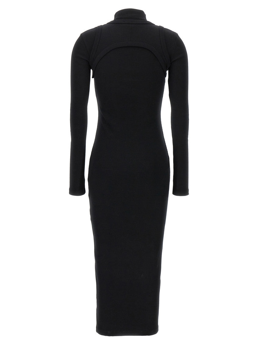 Black Turtle Neck Maxi Dress 2