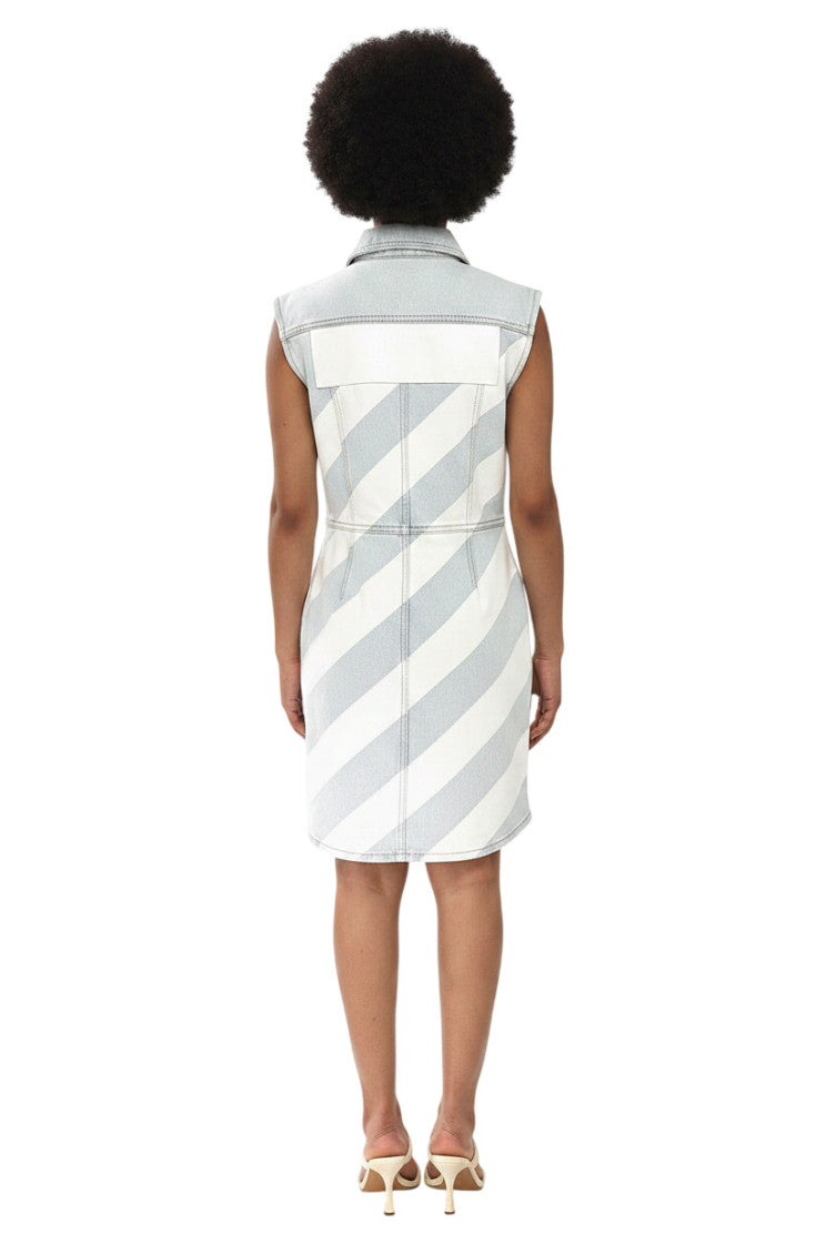 Sky Blue Solid Shirt Dress 2
