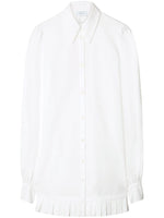 White Shirt Collar Mini Dress 1