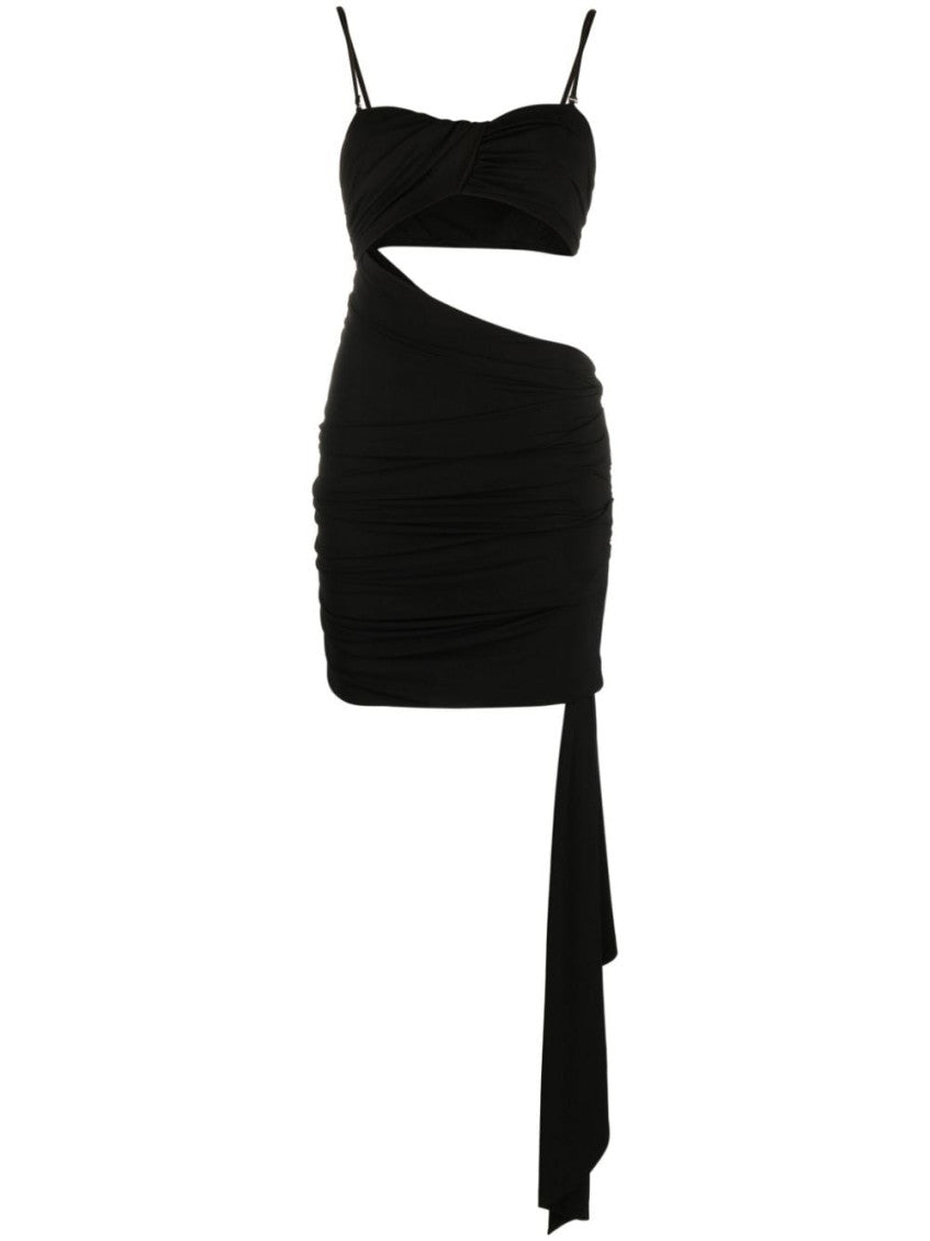 Black Sweet Heart Neck Mini Dress 1