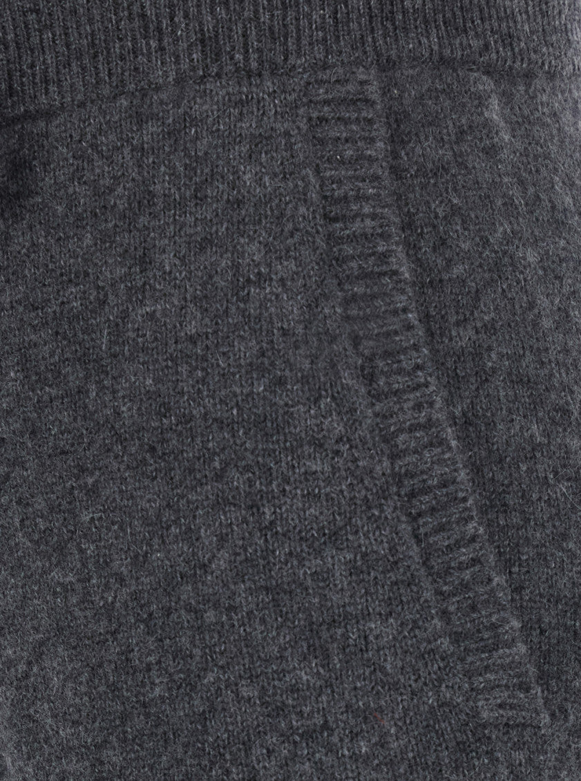 Grey Regular Drawstring Pants 3