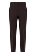 Maroon Slim Flat Front Pants 1