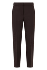 Maroon Slim Flat Front Pants 1