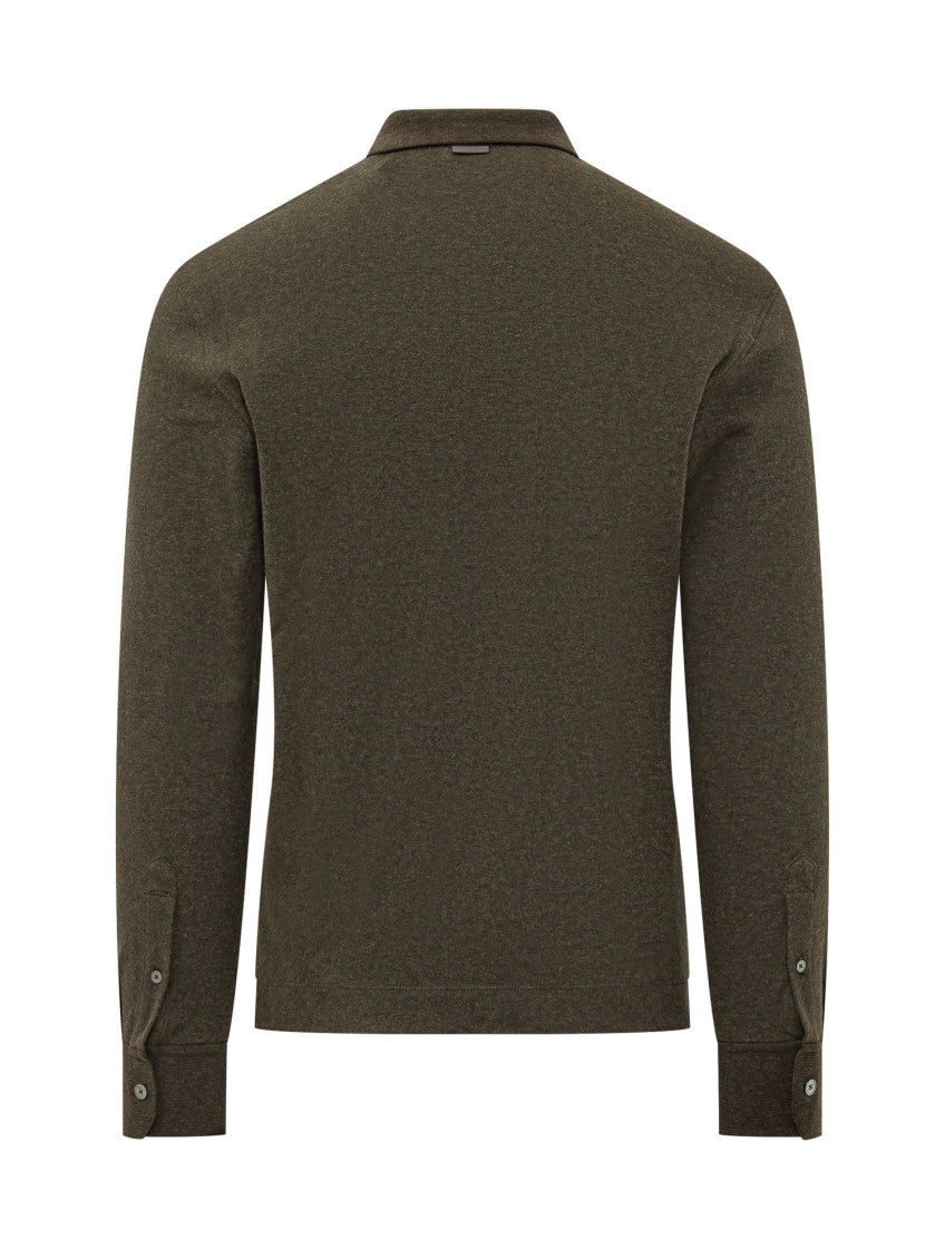 Olive Brown Regular Polo 2