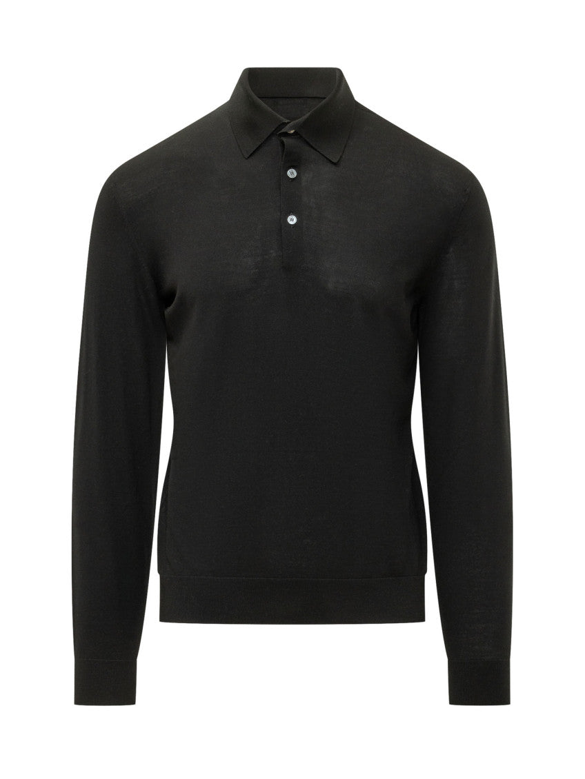 Black Shirt Collar Polo 1