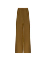 Brown Straight Flat Front Pant 1