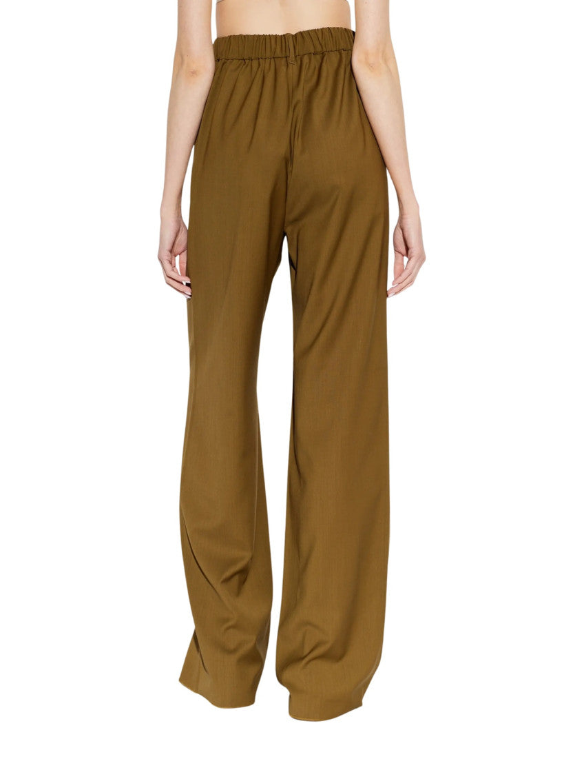 Brown Straight Flat Front Pant 2