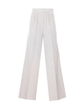 White Relaxed Pleated Pant 1