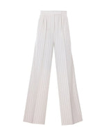 White Relaxed Pleated Pant 1