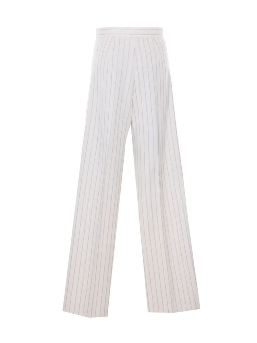 White Relaxed Pleated Pant 2
