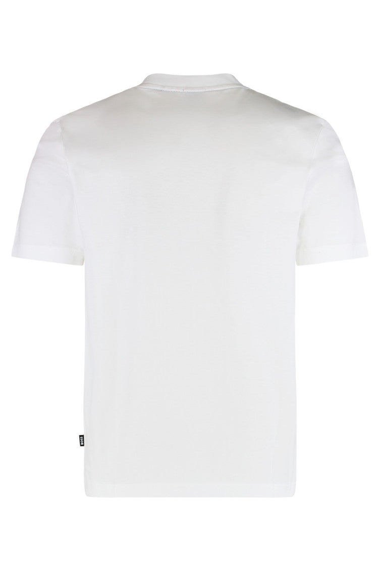 White Crew Neck T-Shirt 2