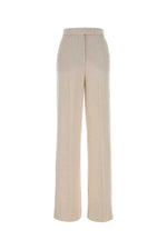 Off White Straight Flat Front Pants 1