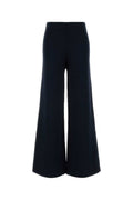 Navy Blue Flared Flat Front Pant 1