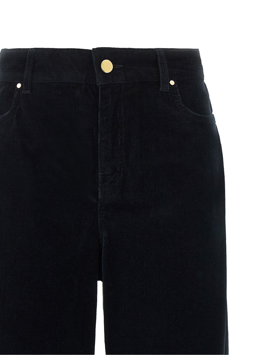 Dark Blue Regular Front Pants 3