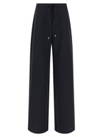 Dark Blue Straight Drawstring Pant 1