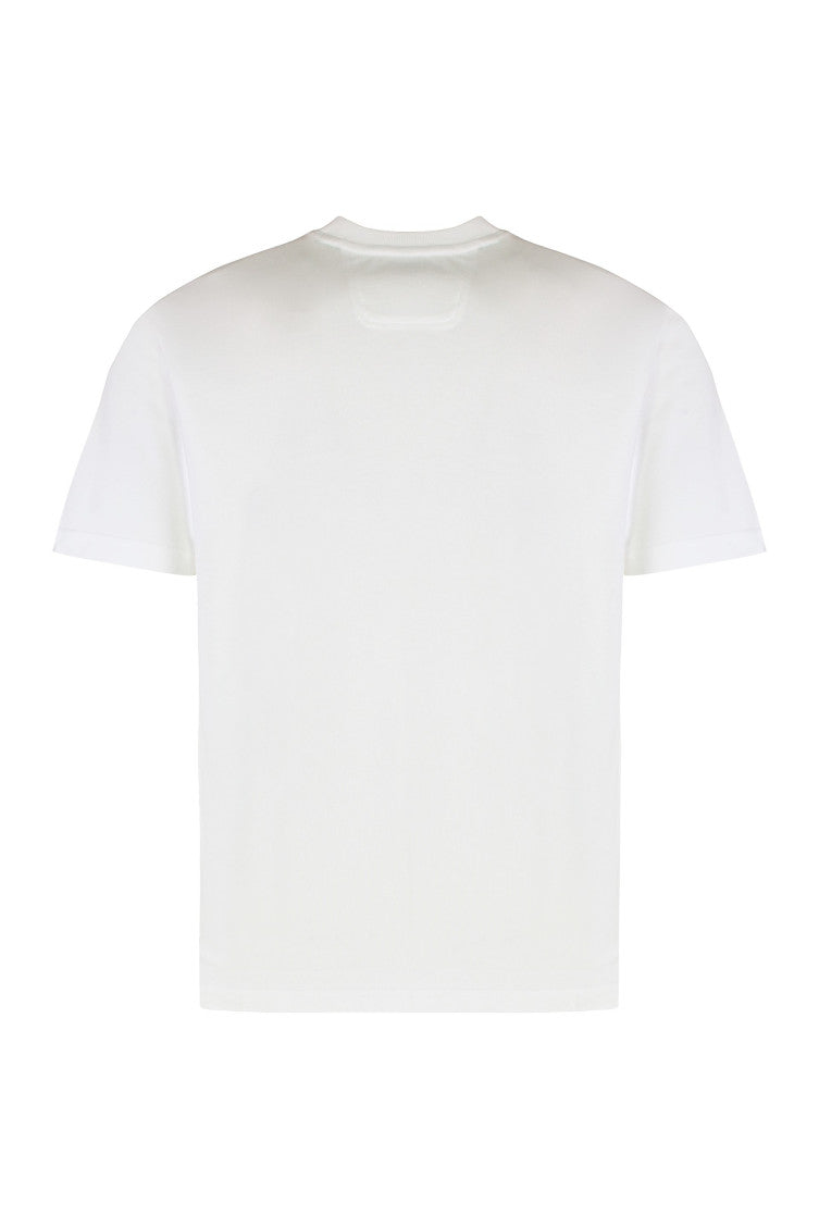 White Crew Neck T-Shirt 2