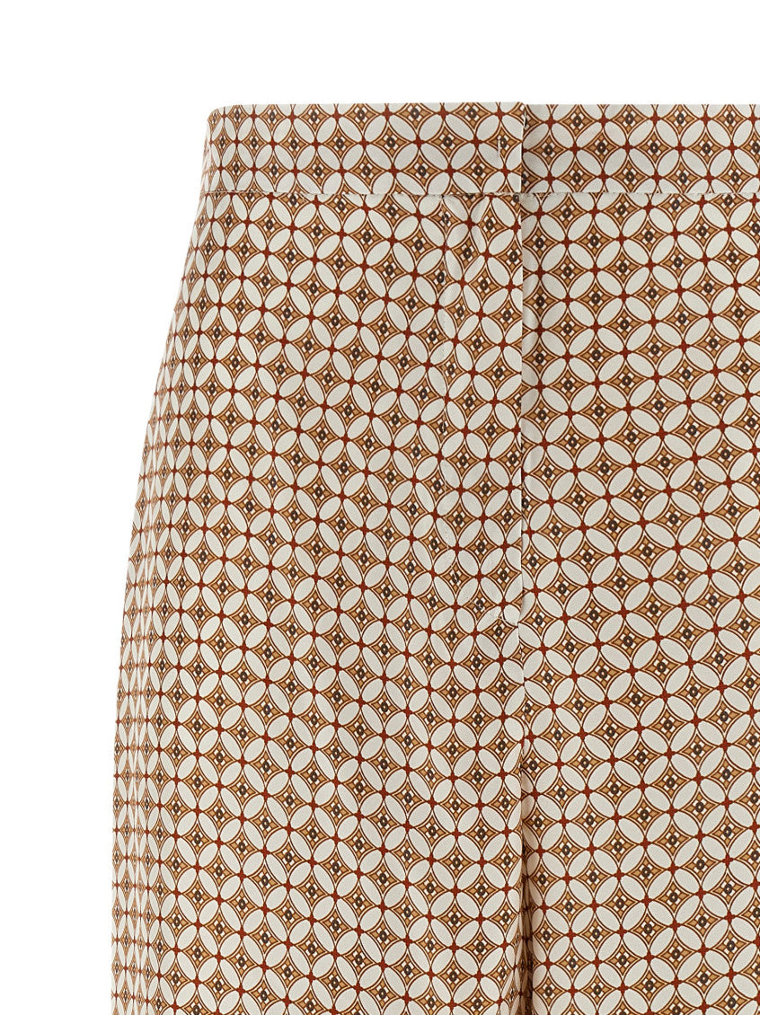 Multicolor Straight Flat Front Pant 3