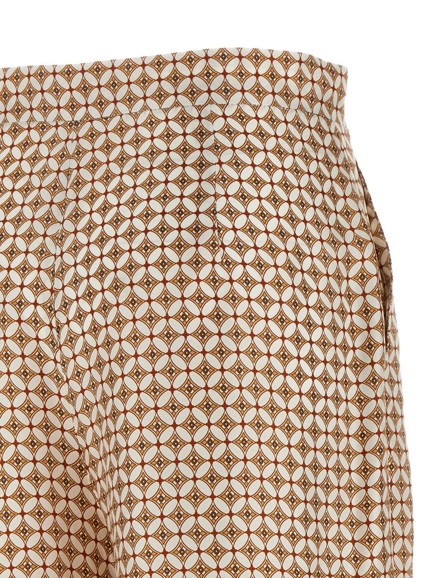Multicolor Straight Flat Front Pant 4