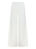 White Flared Flat Front Pant 1
