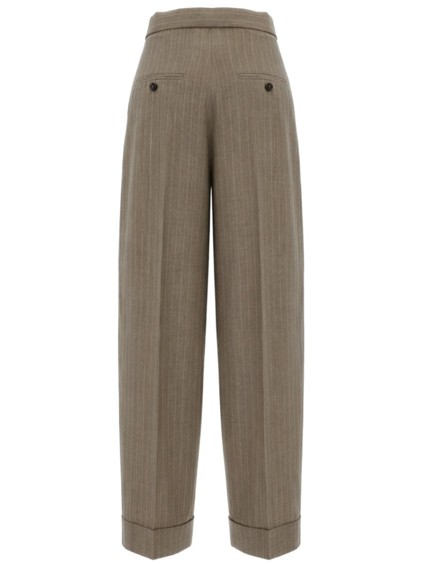 Light Brown Tailored Pleated Pant 2
