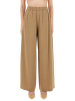 Beige Loose Elasticated Pants 1