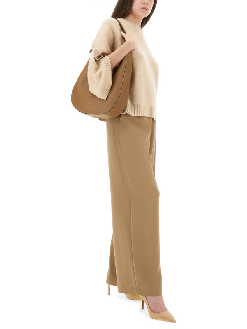 Beige Loose Elasticated Pants 3