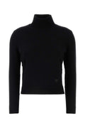 Black wool blend sweater 1
