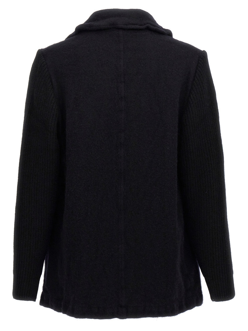 Blue Double Breasted Wool Coat 2