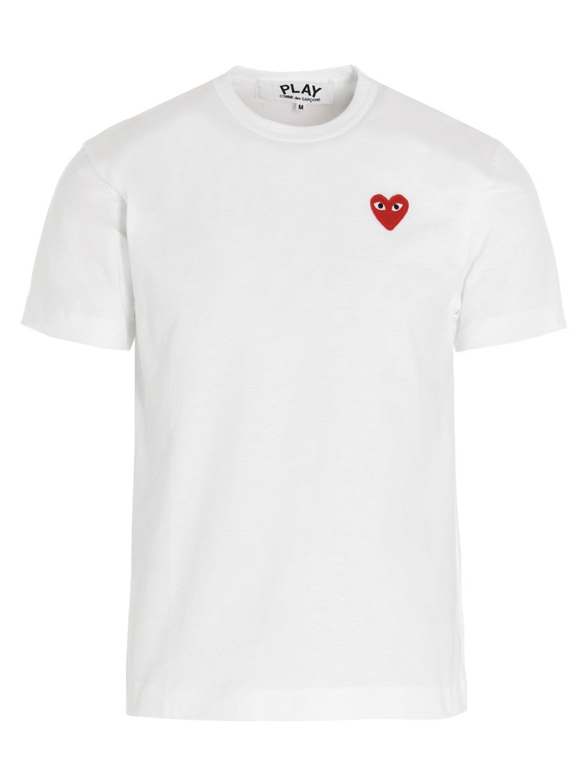White Embroidered Logo T-shirt 1