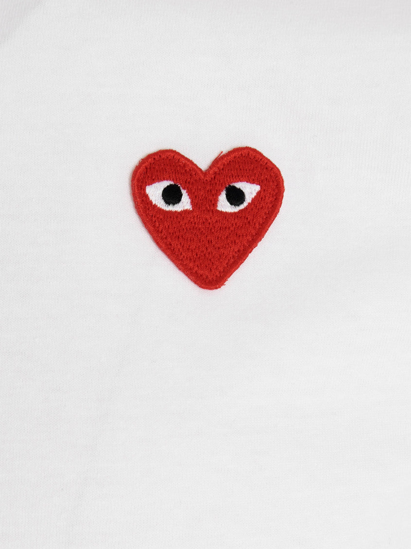 White Embroidered Logo T-shirt 4