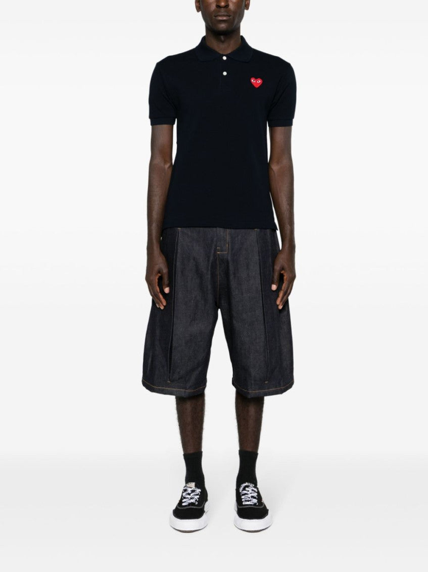 Black Embroidered Logo Polo 2