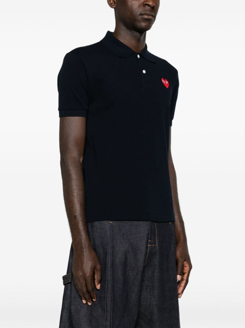 Black Embroidered Logo Polo 4