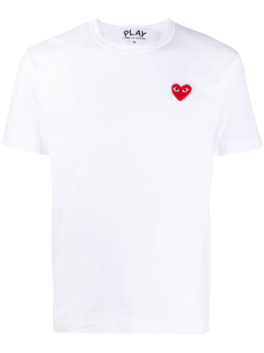 White Embroidered Logo T-Shirt 1