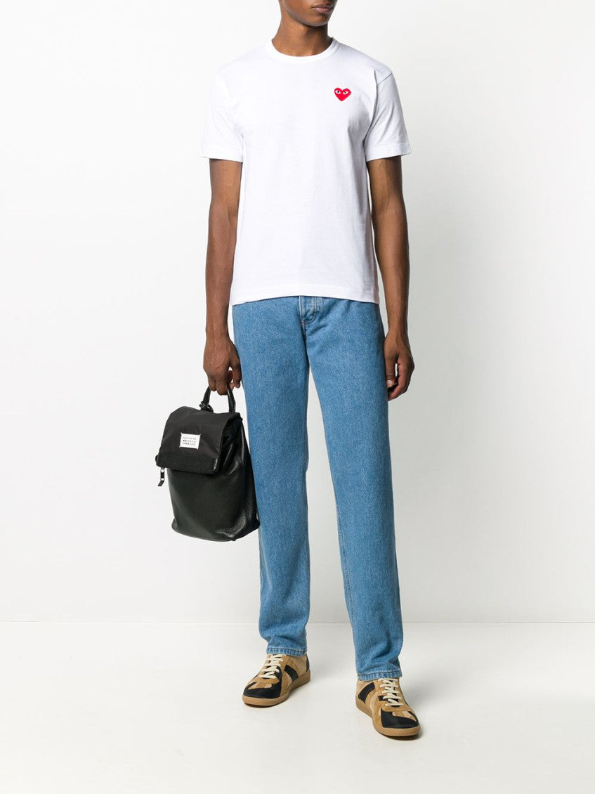 White Embroidered Logo T-Shirt 3