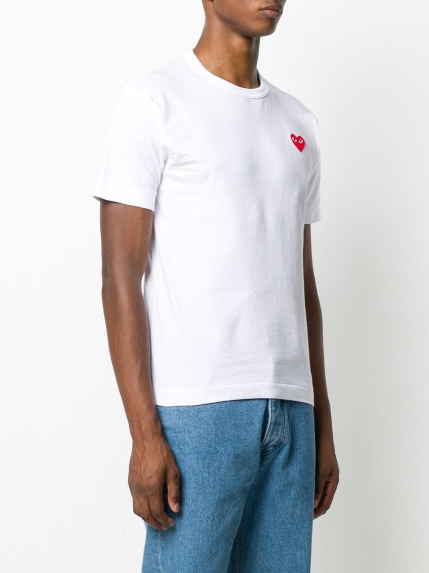 White Embroidered Logo T-Shirt 4