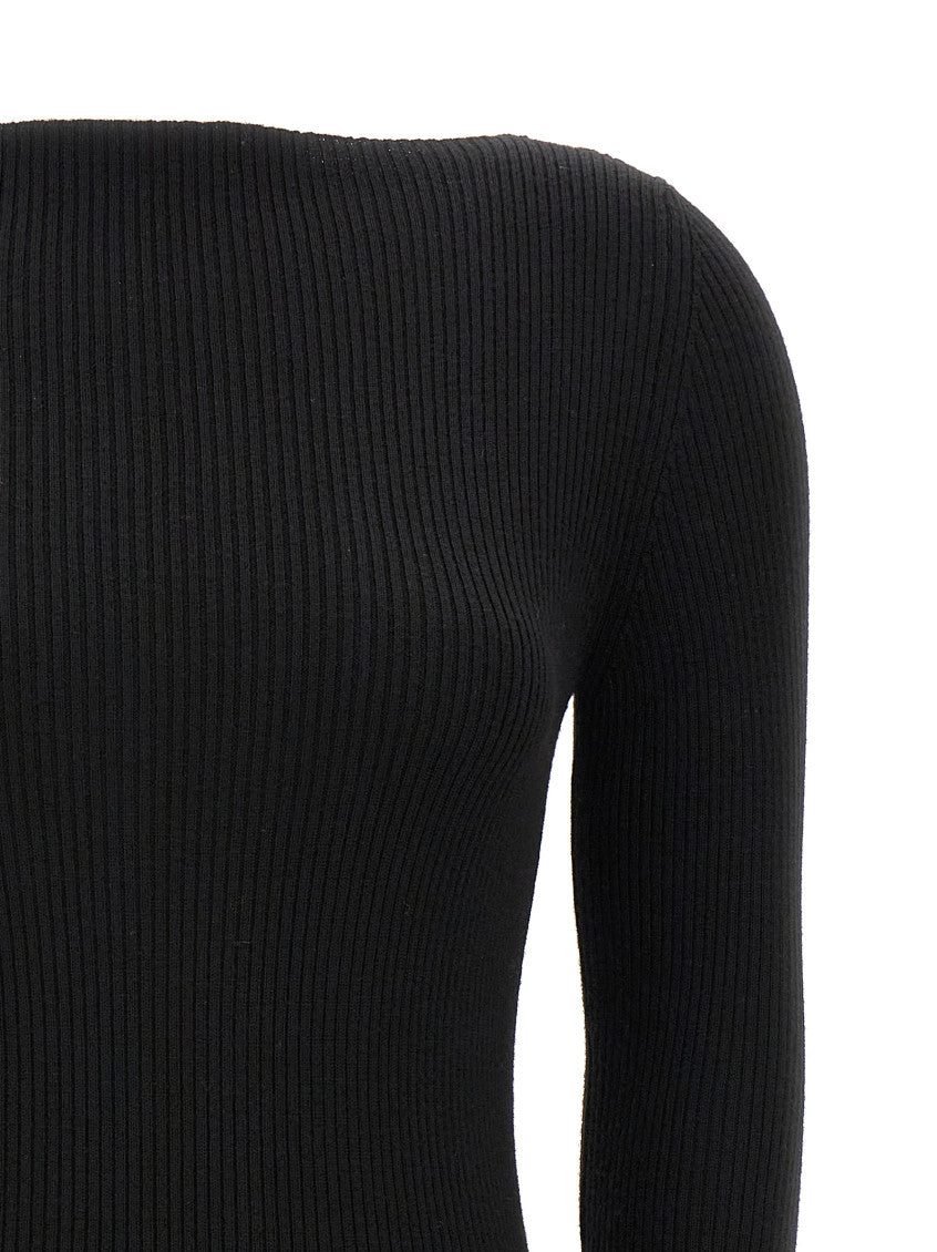 Black boatneck Sweater 3
