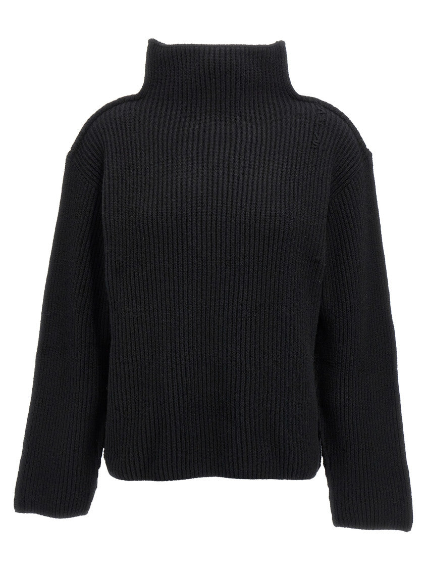 Black High neck Sweater 1