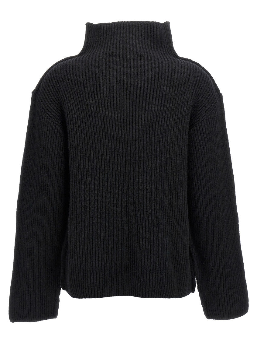 Black High neck Sweater 2