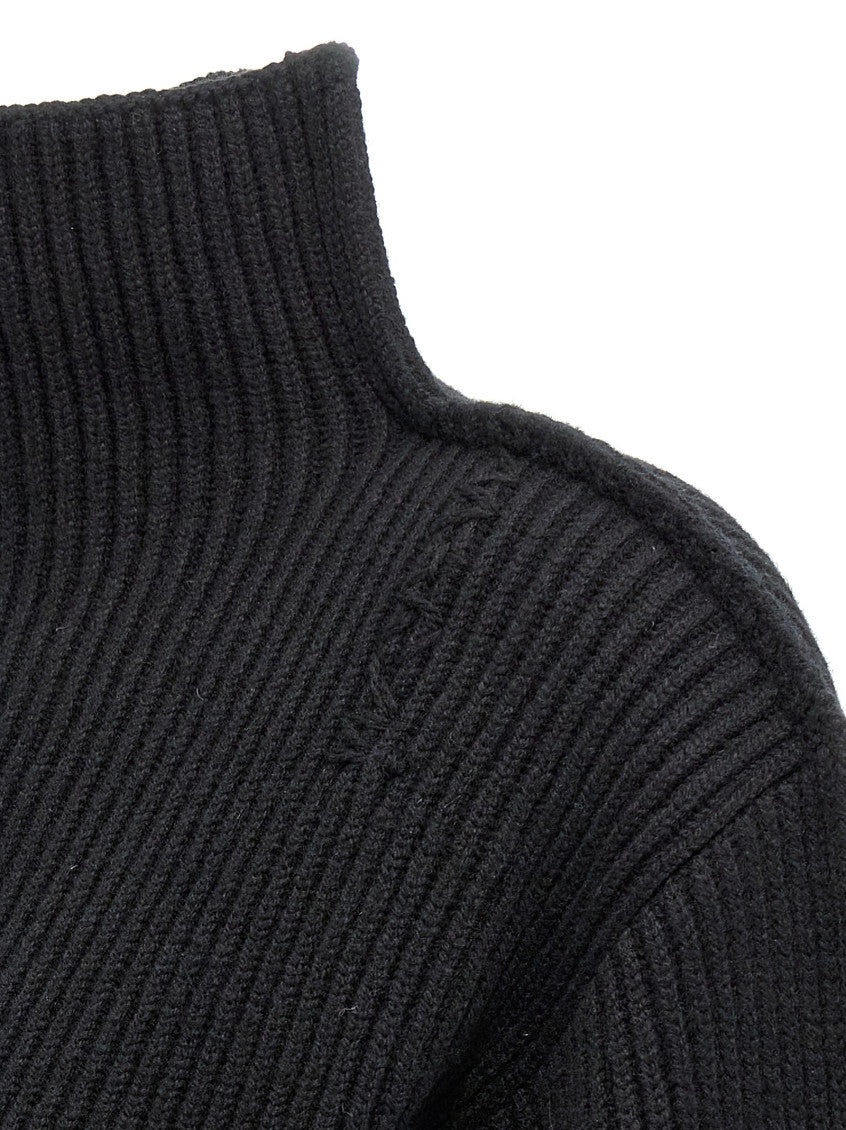 Black High neck Sweater 4