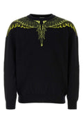 Black cotton blend sweater 1