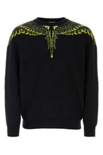 Black cotton blend sweater 1
