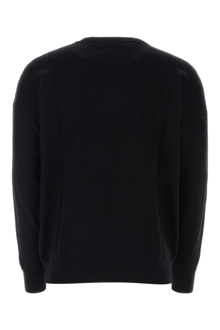 Black cotton blend sweater 2