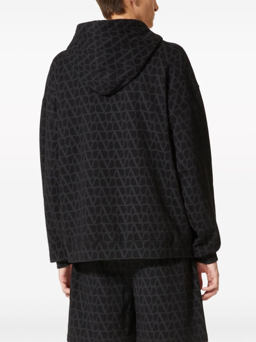 Black All Over Logo Printed Jacket 3